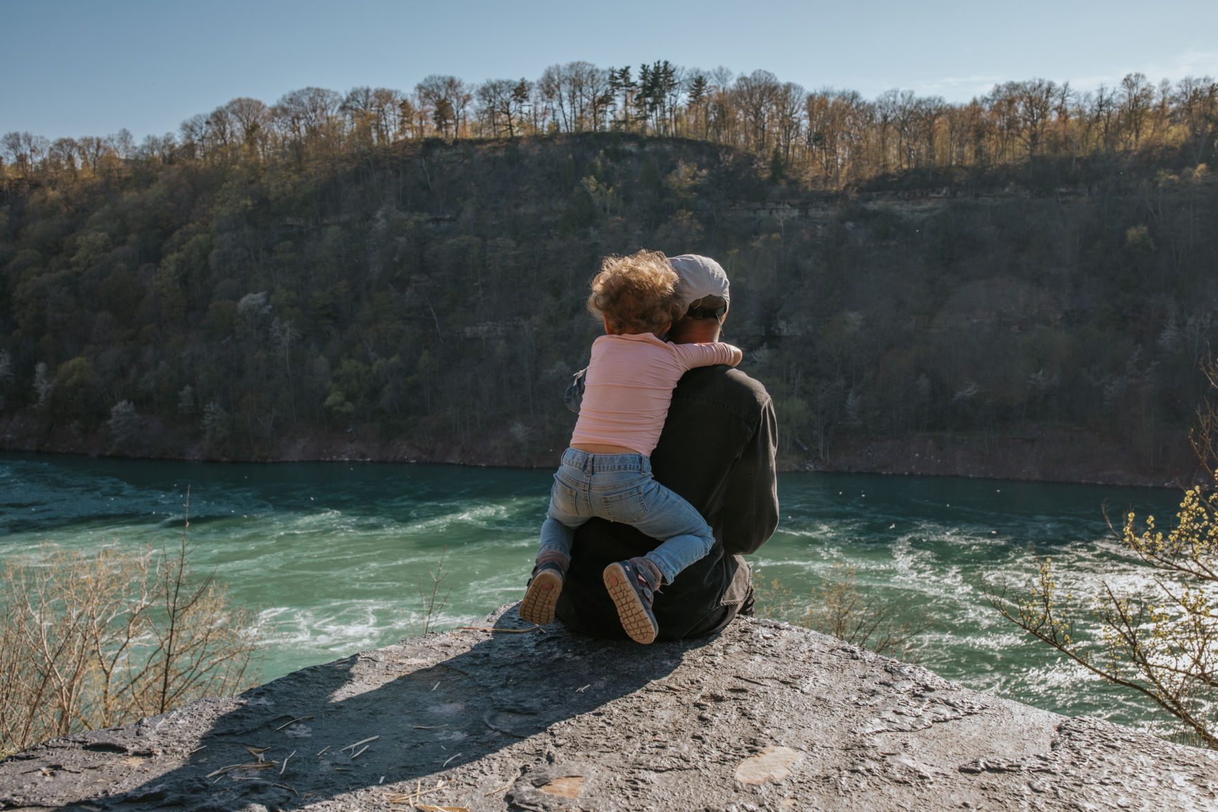 Our last outing as a family of three—a hike at Art Park.
